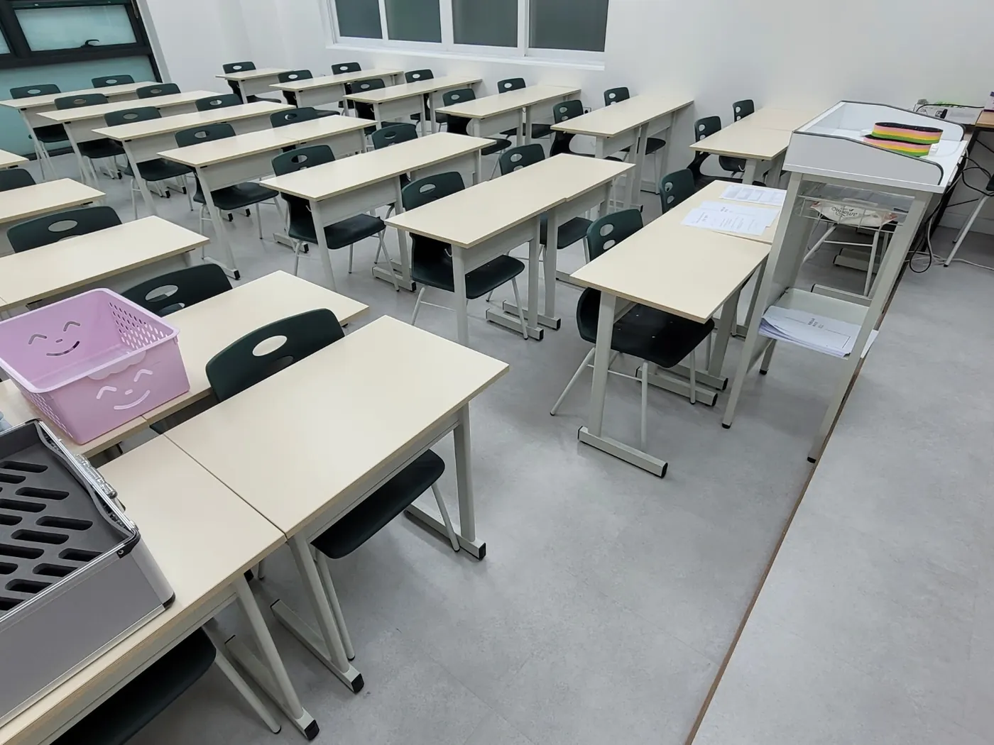강의실 정리 — 주상면 학원청소 현장