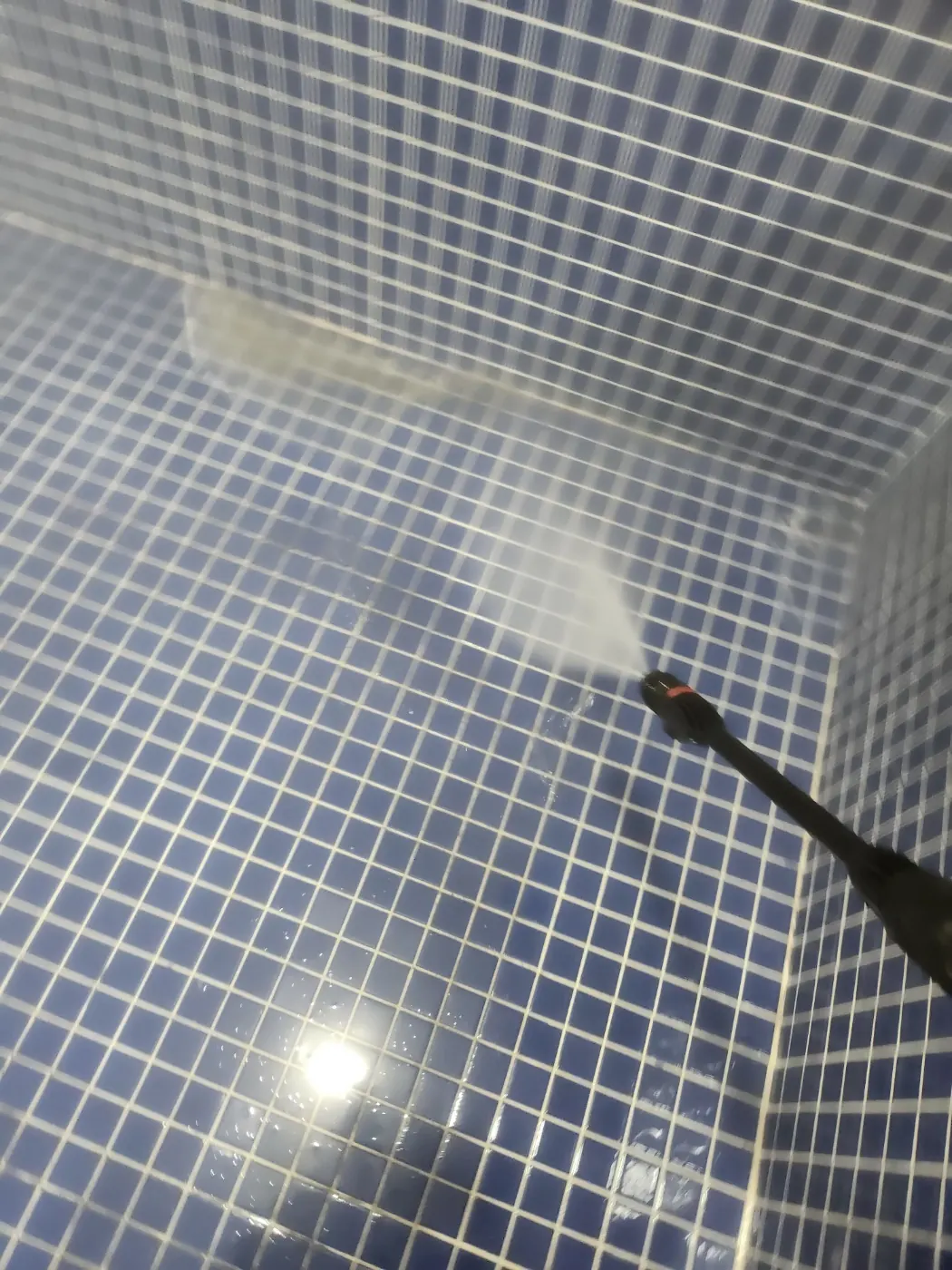 타일 줄눈 세정 — 거창군 목욕탕청소 현장