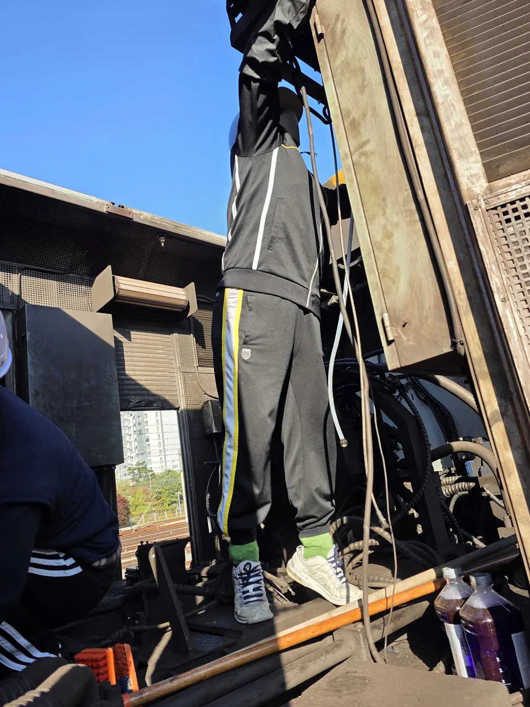 보호구 착용 작업 — 합천군 화재청소 현장