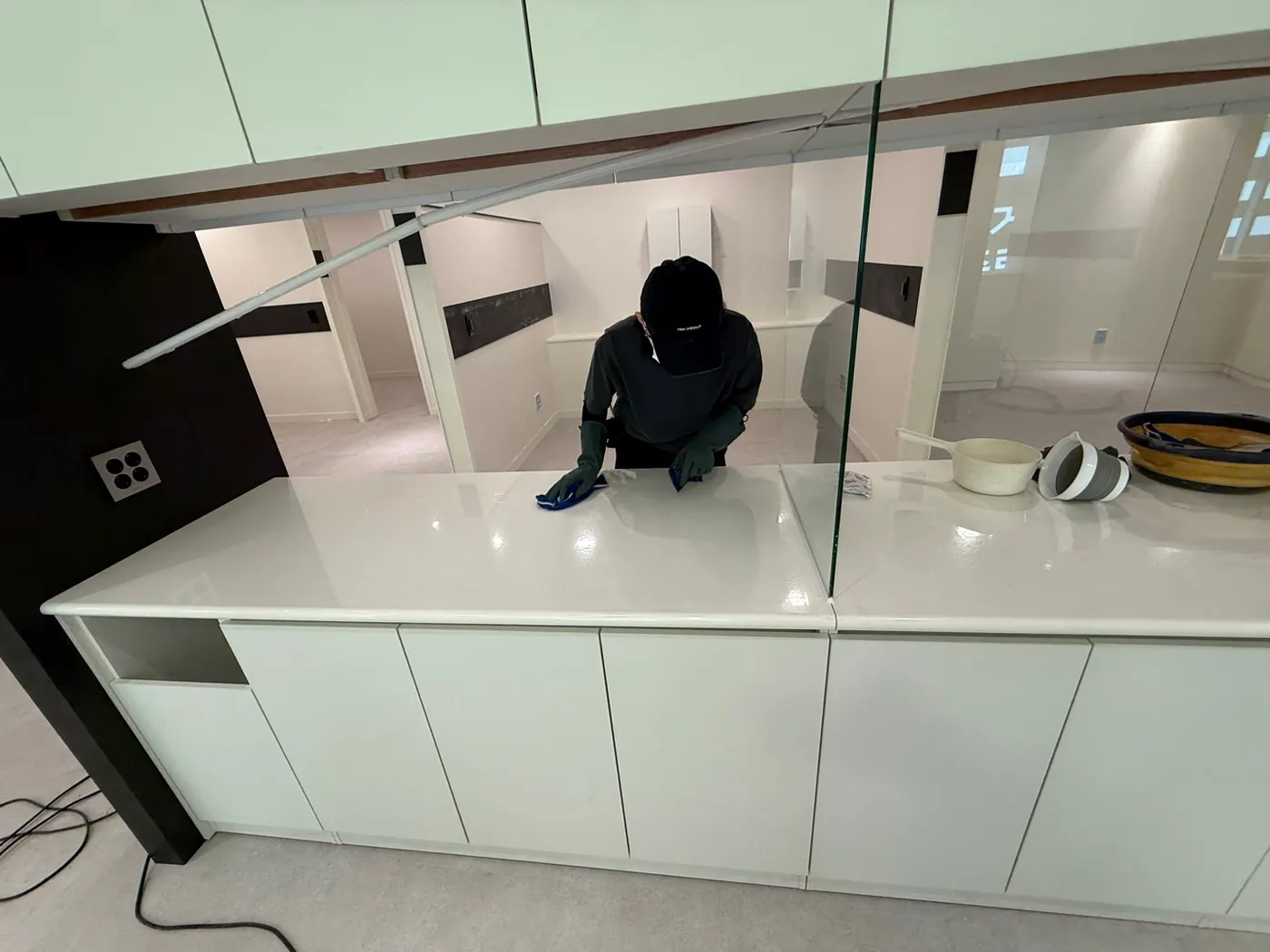 세정 진행 — 가야면 상가청소 현장