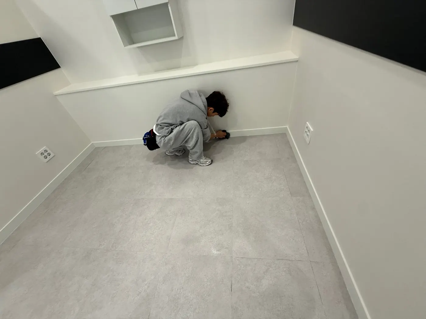 작업 진행 — 남해군 상가청소 현장