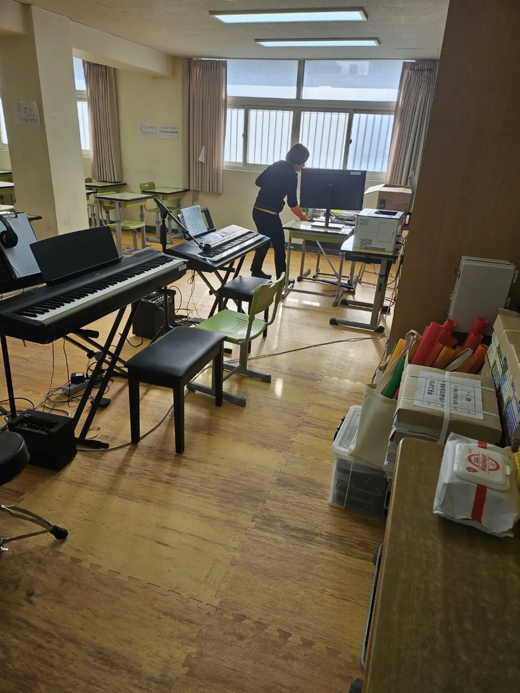 특별교실 정리 — 남해군 학교청소 현장